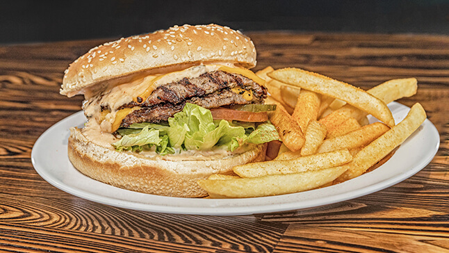 Image of Double Cheeseburger with Fries