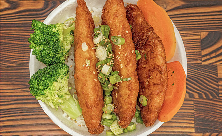 Image of 3 Pc Fish Teriyaki Bowl