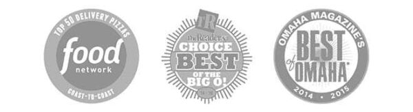 Award logo for Top 50 Delivery Pizzas Food Network