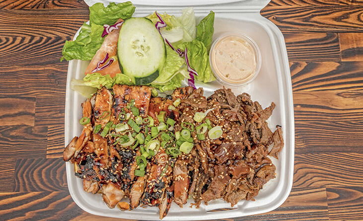Image of Chicken & Beef Teriyaki Combination Plate